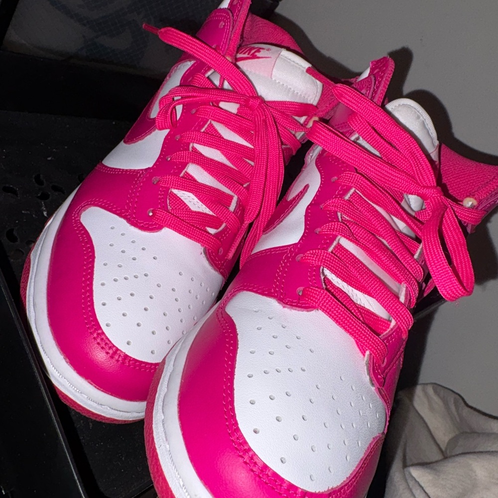 Nike Women's Hot Pink and White Sneakers